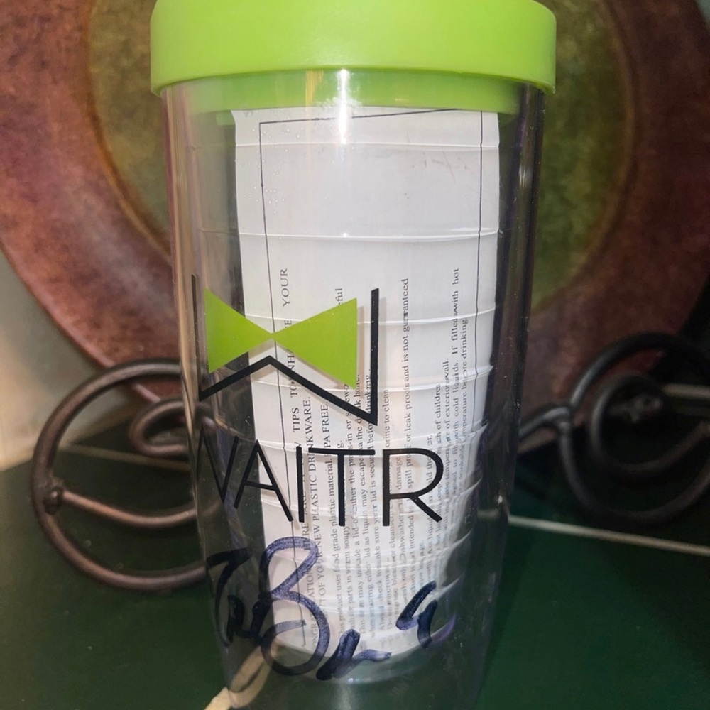 Autographed Drew Brees Plastic Drinkware